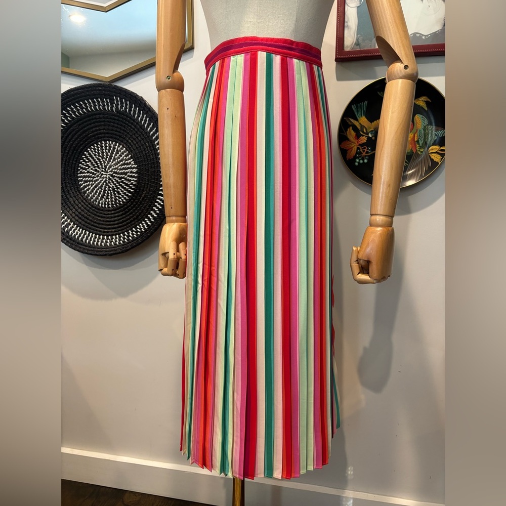 J Crew Pleated Midi Skirt